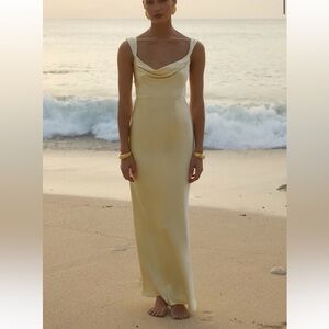 Runway the Label MARGOT MAXI DRESS - LEMON